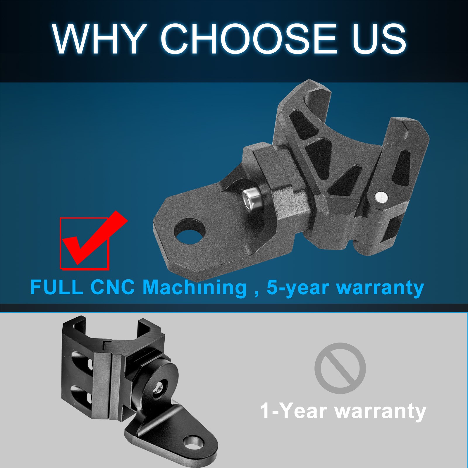 For Polaris Ranger CF-MOTO UTV LED Whip Light Mount Bracket Clamp Pro-fit Cage