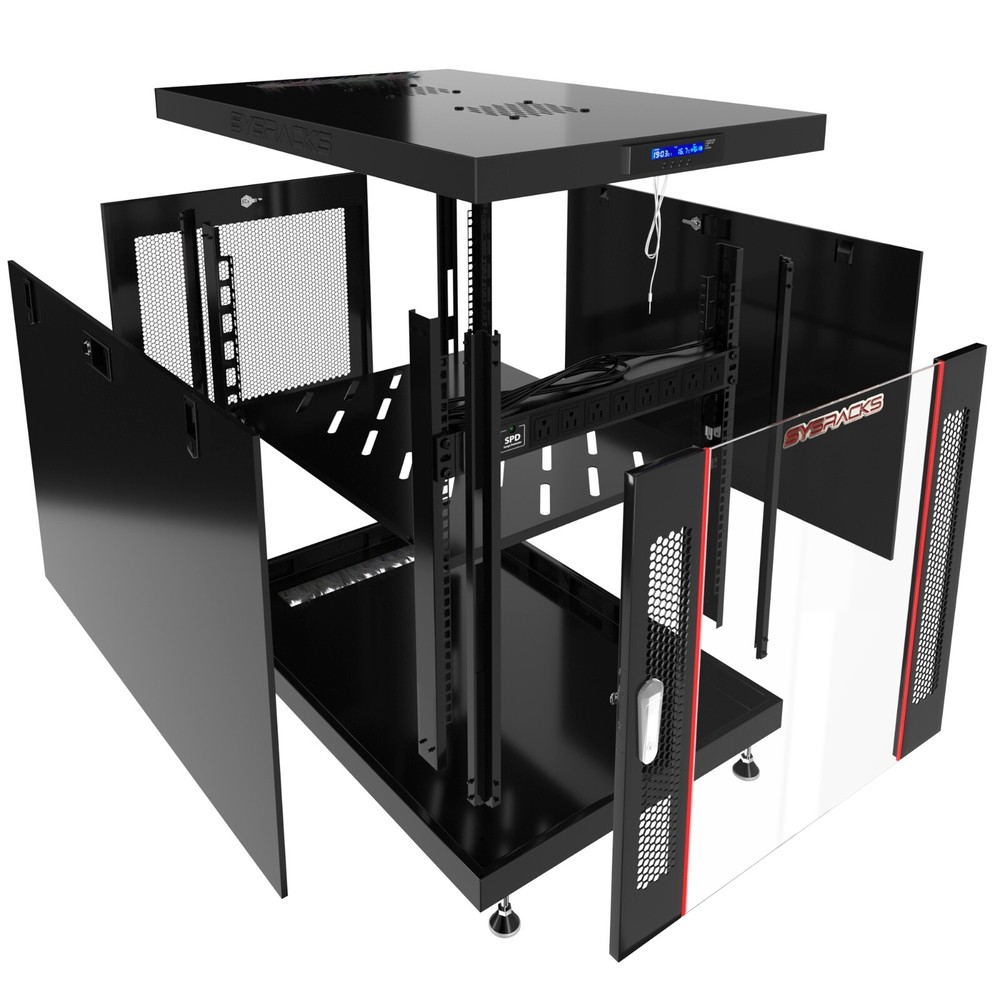 Sysracks 12U Server Rack Cabinet Premium Network Enclosure 35" Depth