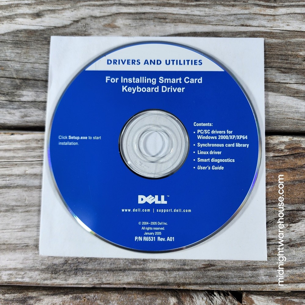 Dell Smart Card Keyboard Driver Installation CD Windows 2000/XP/XP64 R6531