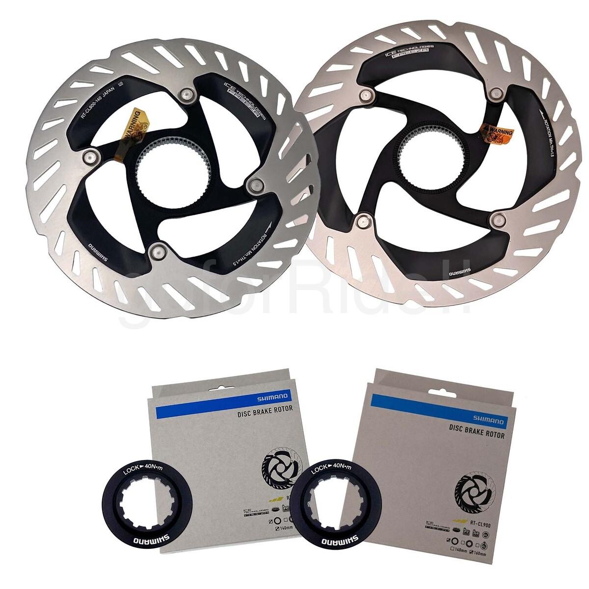 Shimano DURA-ACE R9200 RT-CL900 Center Lock Disc Rotor 160 or 140mm,w/Lockring