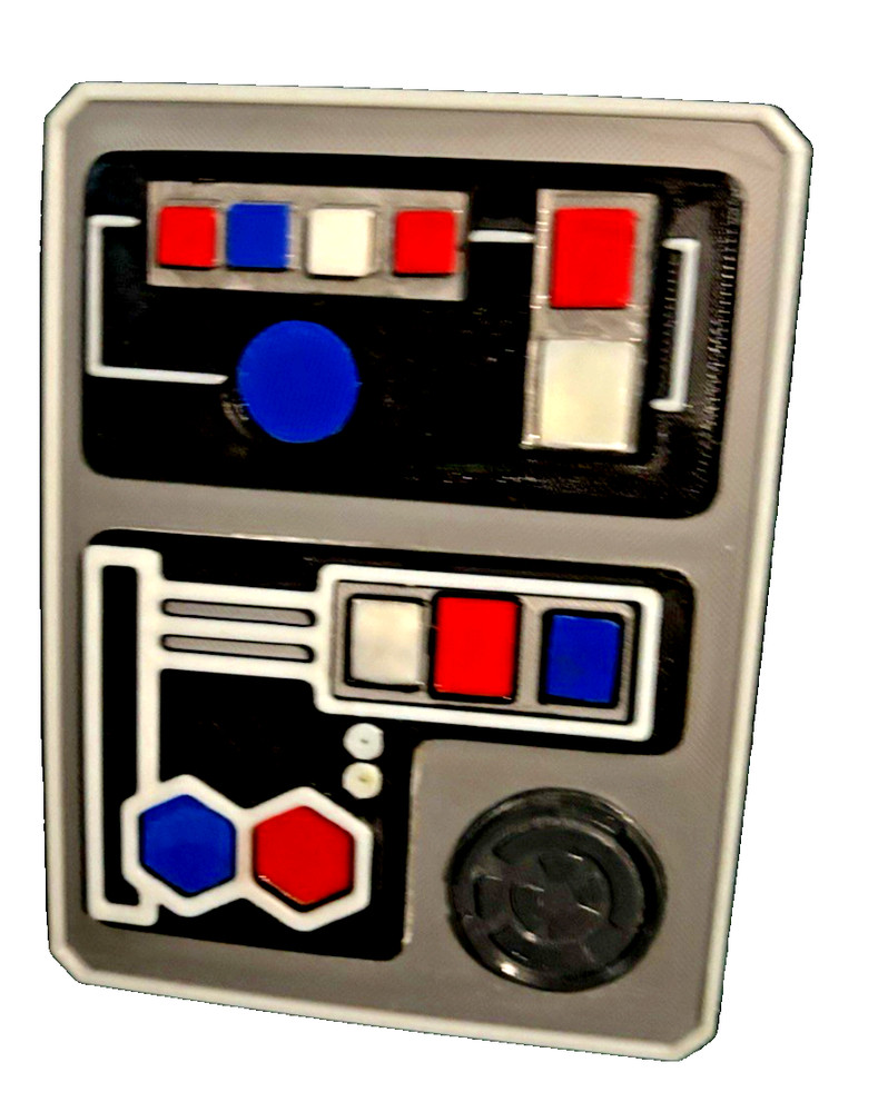 Star Wars 8x6 inch  Control Panel Prop 3D printed In ABS
