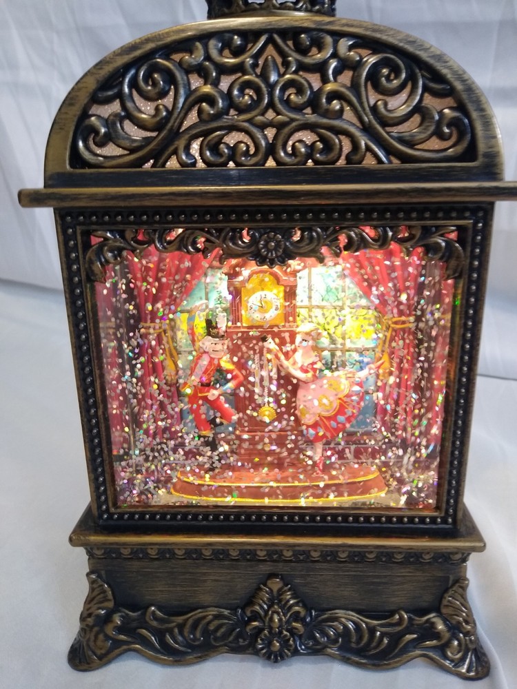 Clara &The Nutcracker Light Up Musical Snow Globe USB Or Battery Operated