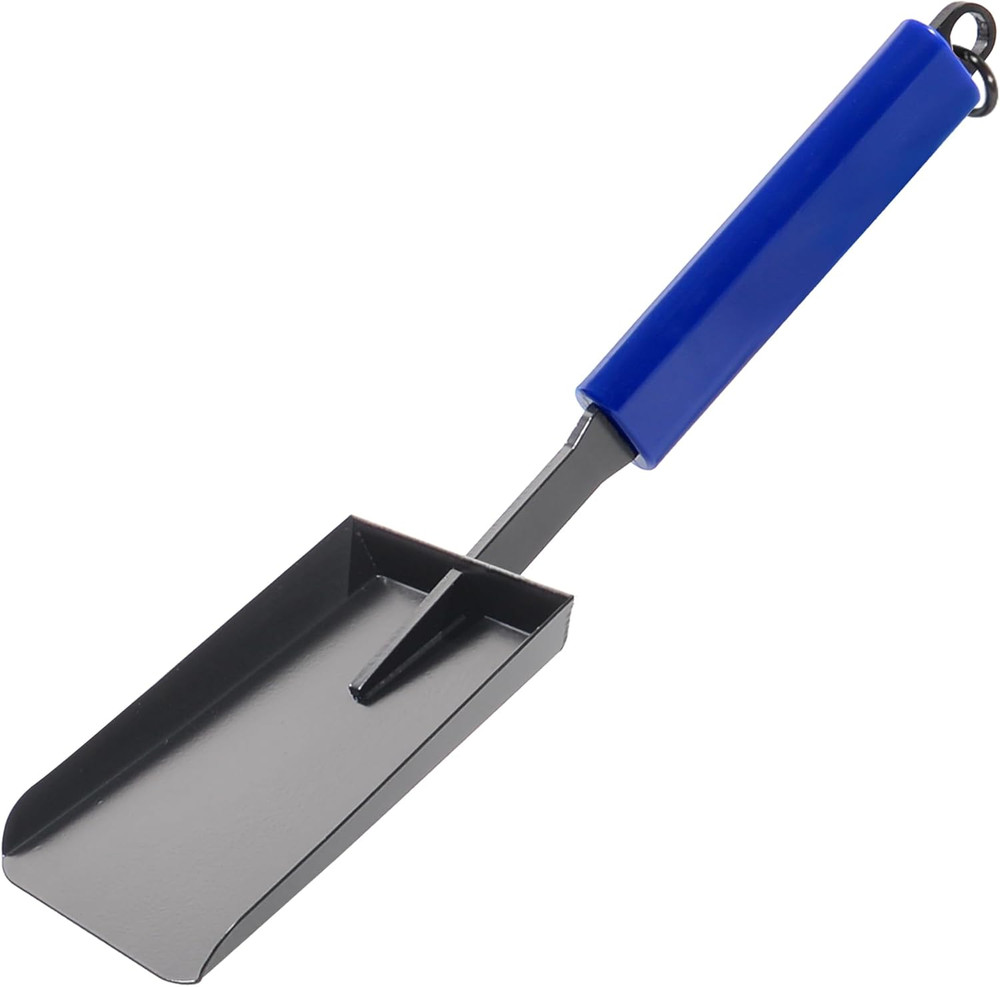 15In Ash Shovel for Fire Pit and Fireplace, Solid Iron Gardening Tool