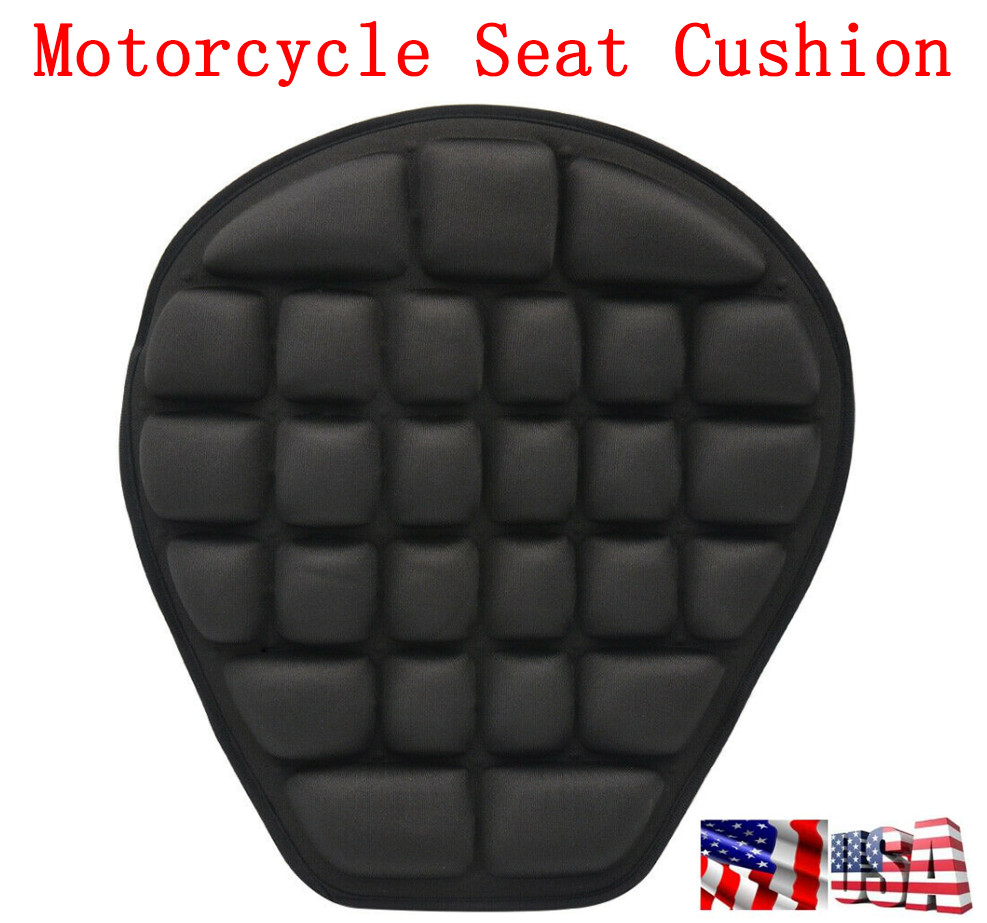 1Pcs Motorcycle 3D Seat Pad Comfort Gel Cushion Universal Motorbike Pillow Cover