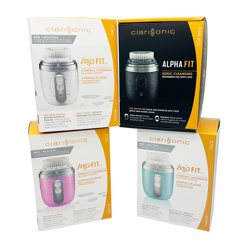 NEW In Box Clarisonic Mia Fit Skin Cleaning Face Brush PINK WHITE BLUE BLACK