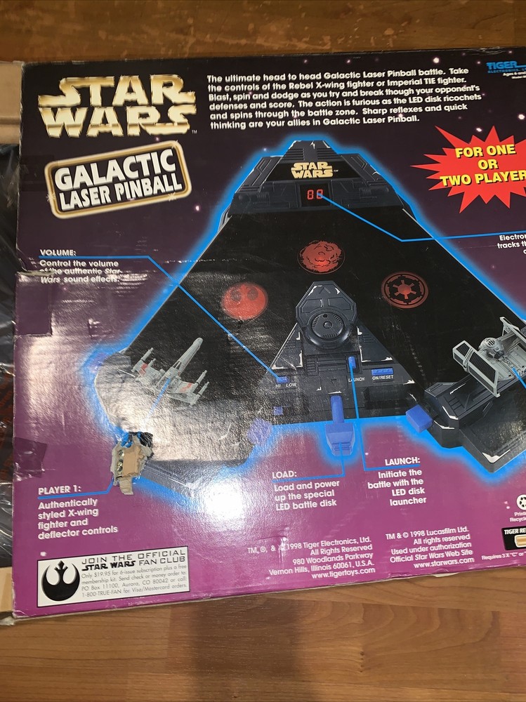 star wars Galactic laser pinball game