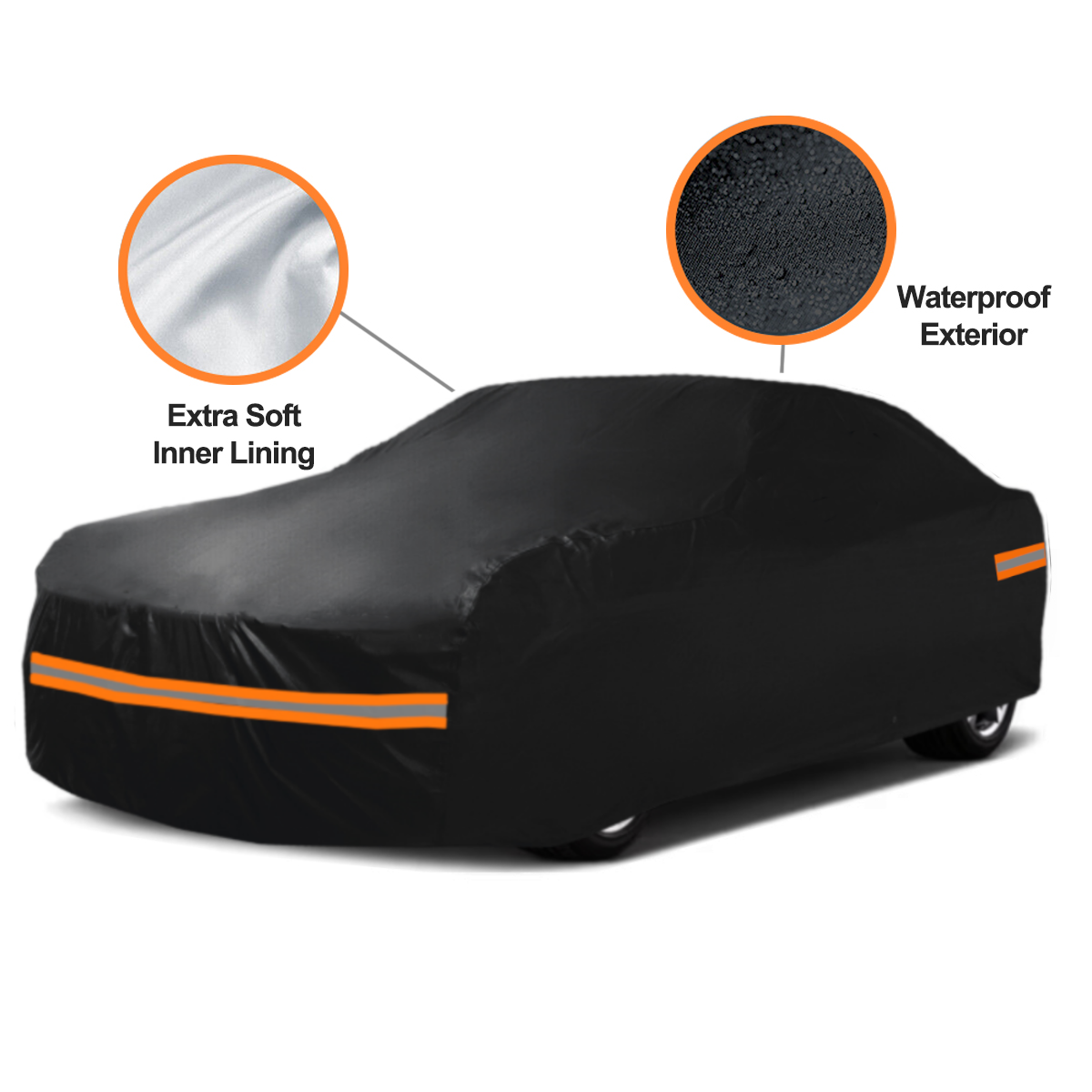 6 Layer CUSTOM FIT Volkswagen Beetle OUTDOOR CAR COVER & Cotton Zip All-Weather