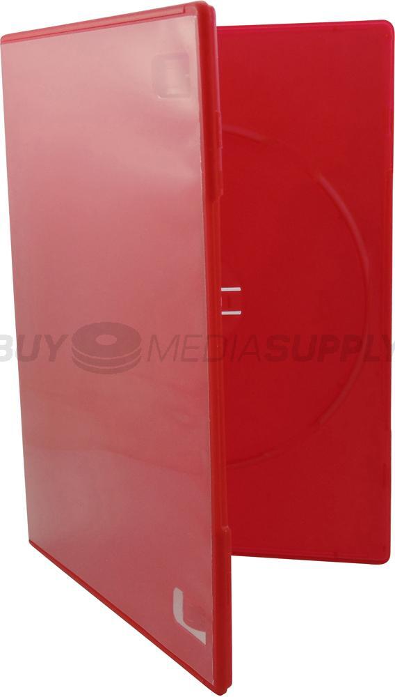 7mm Slimline Red 1 Disc DVD Case Lot