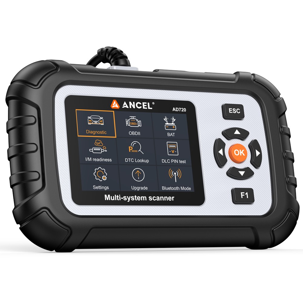 ANCEL AD720 Fit For Dodge OBD2 Scanner 4 System Diagnostic Tool Code Reader