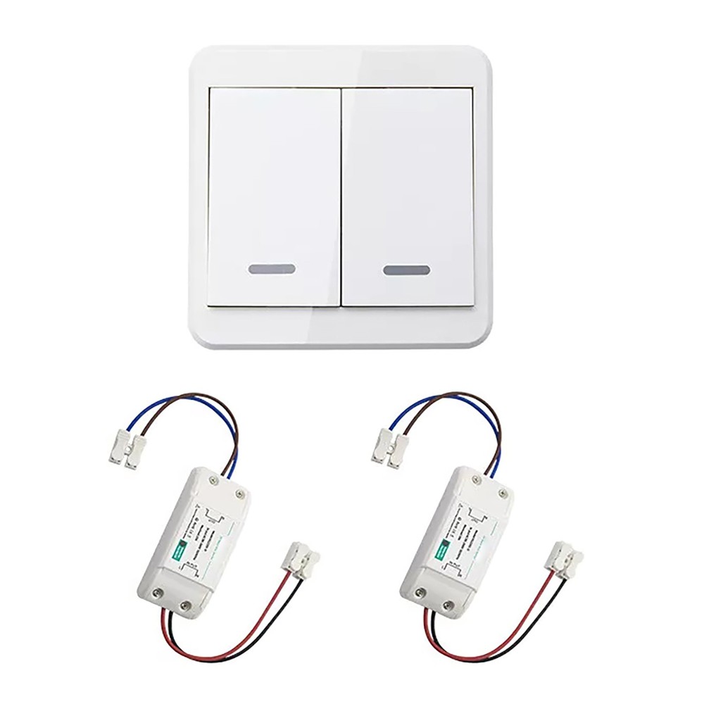 433MHz White Wireless Remote Control Light Switch Controller Accessories