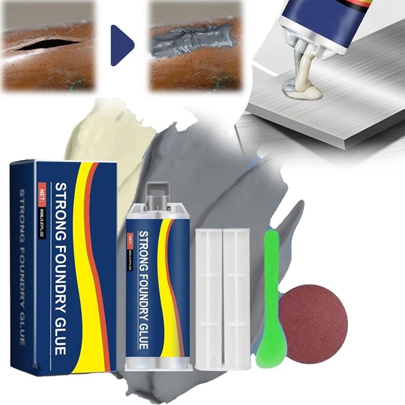 Strong Foundry Glue, High Temperature Resistant Casting Repair,Metal Repair Glue