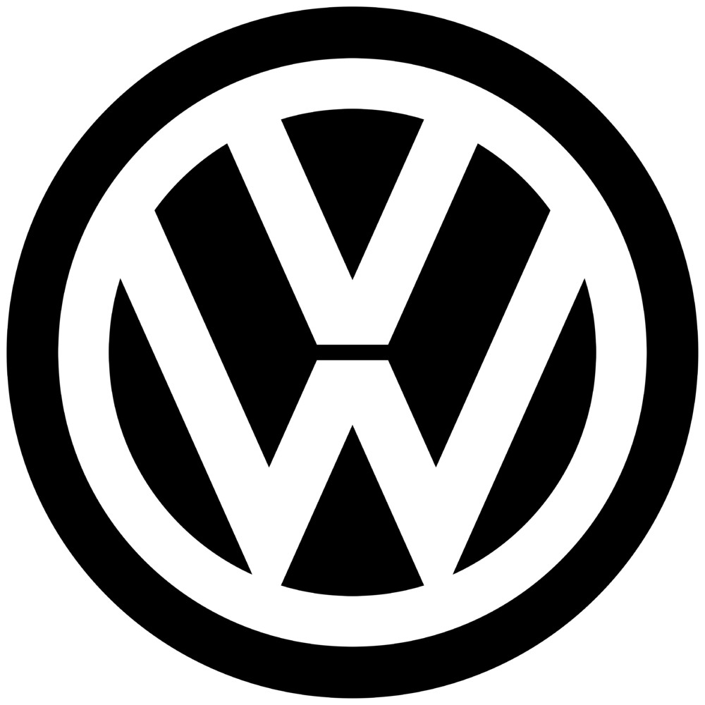 Volkswagen Custom Color Logo  Vinyl Decal Sticker  Car