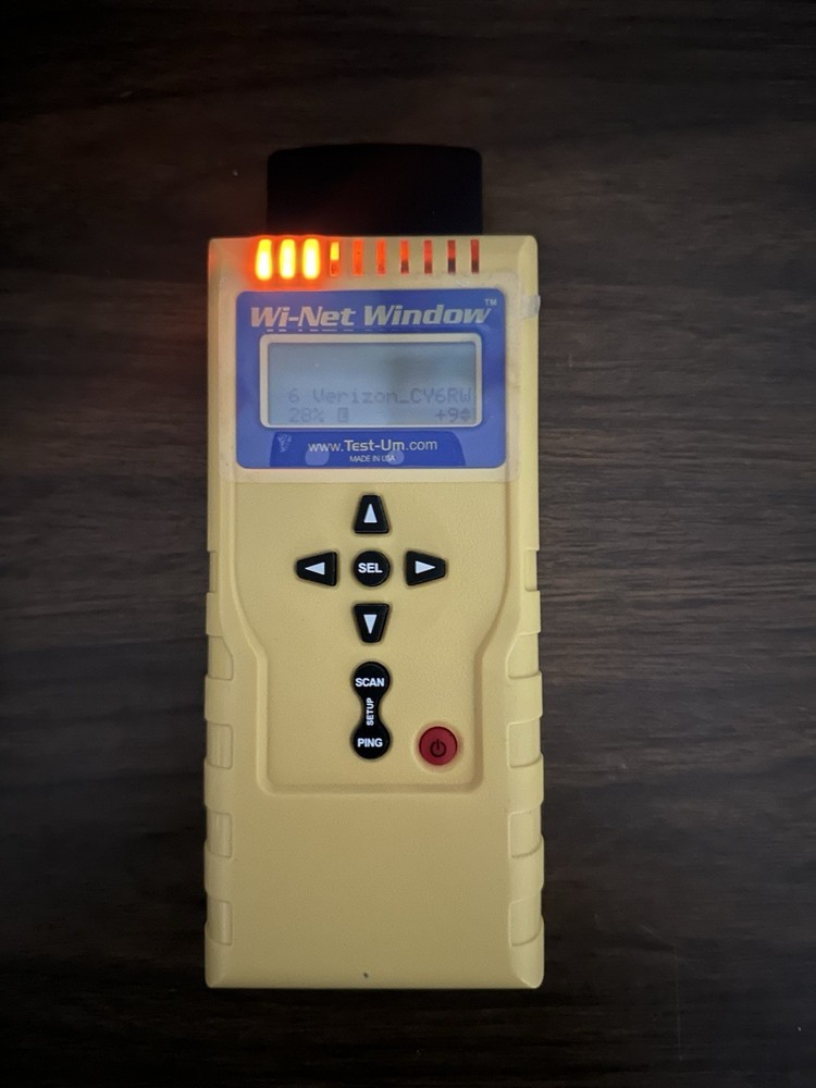 Wi-Net Window Wireless Network Analyzer Scanner Pinger Tester WP150 Test