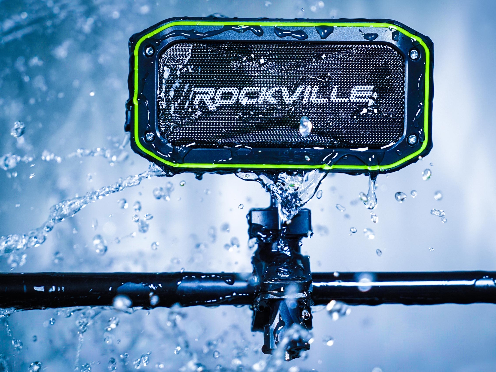 (2) Rockville ROCK ANYWHERE WaterProof Portable Bluetooth Speakers+TWS Linking