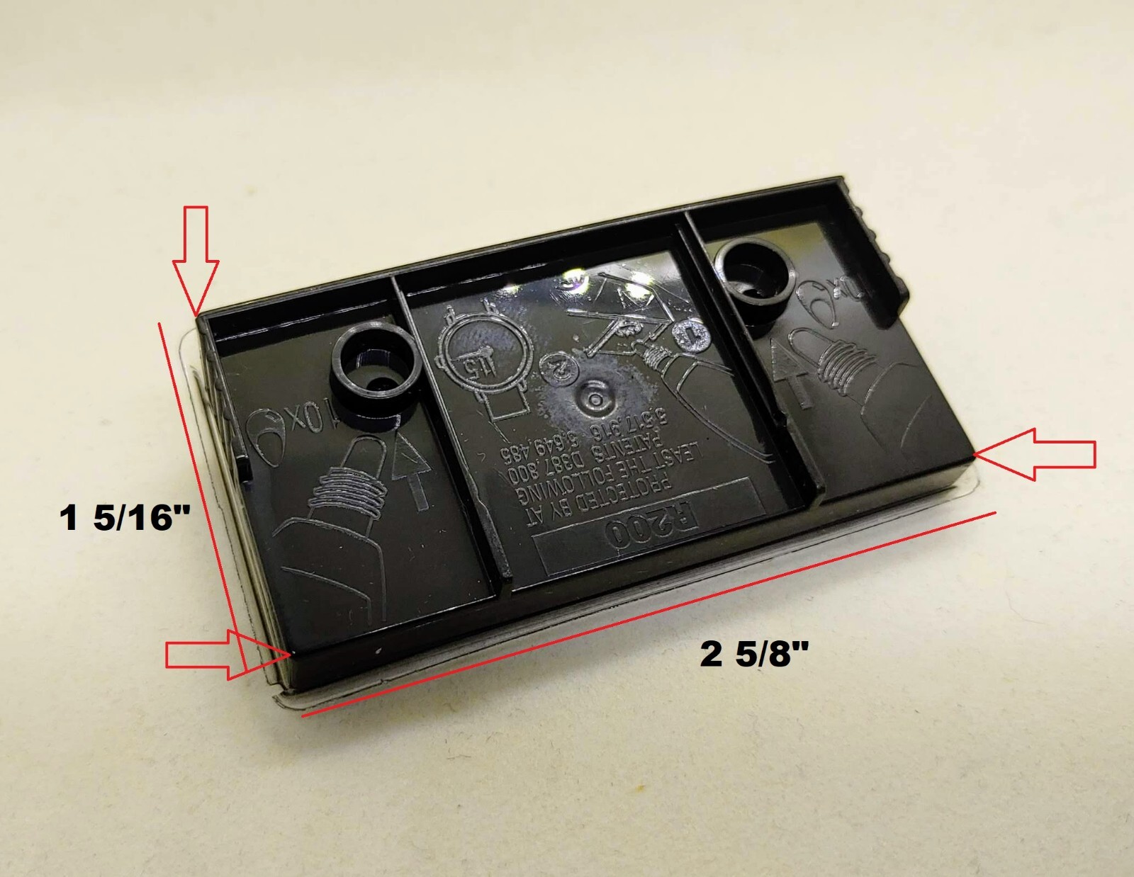 Ideal 200 Replacement Ink Pad Black Ink