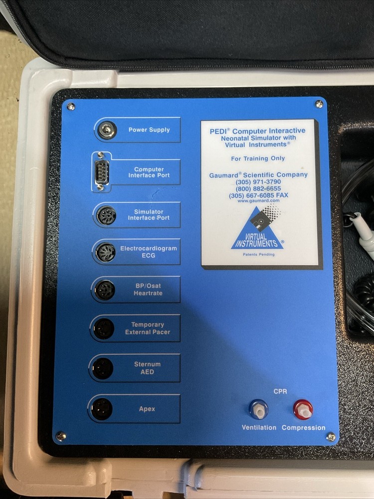 Guamard PEDI Computer Interactive Neonatal Simulator W Virtual Instruments