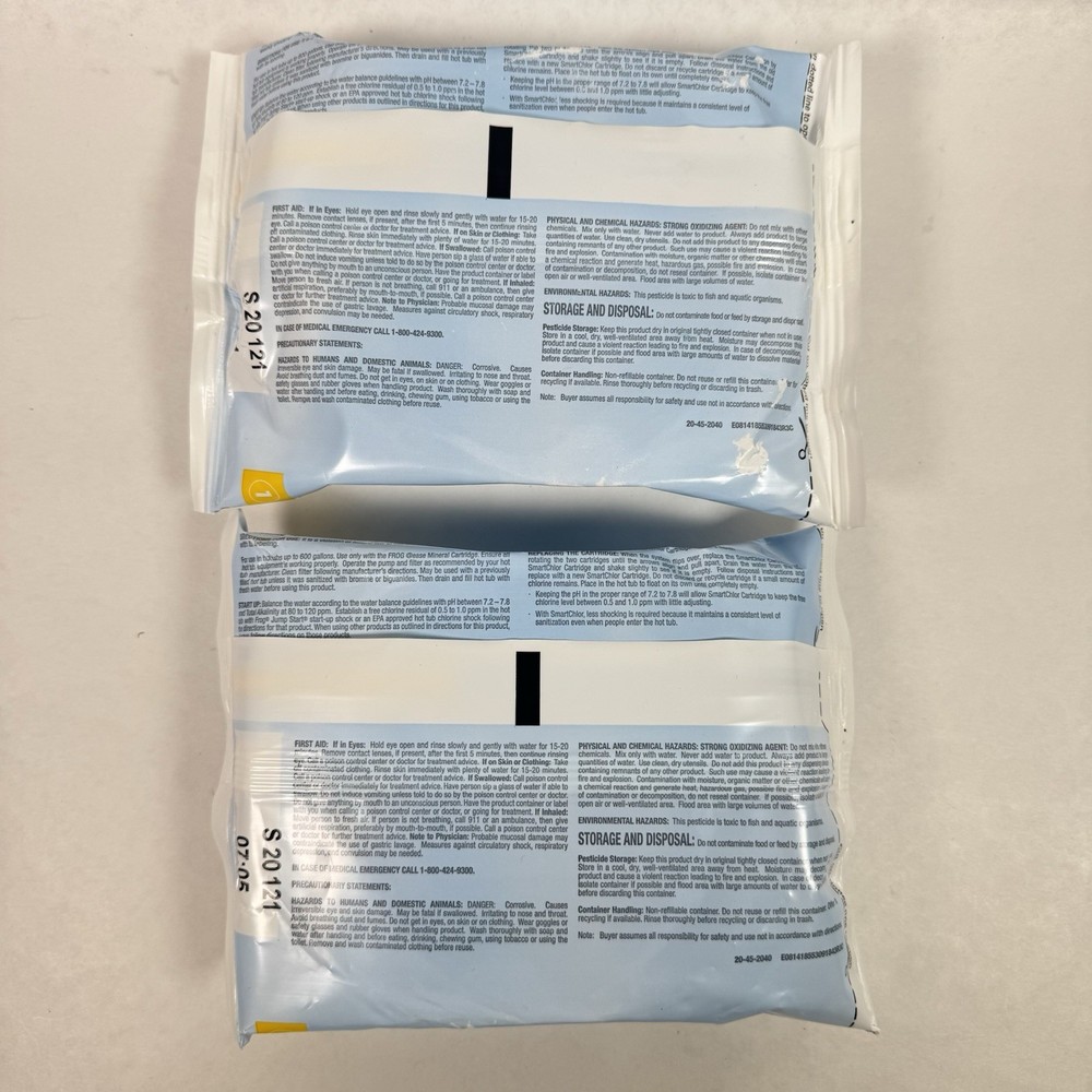 FROG @ease SmartChlor Replacement Cartridges 2 Pack Floating Spa New