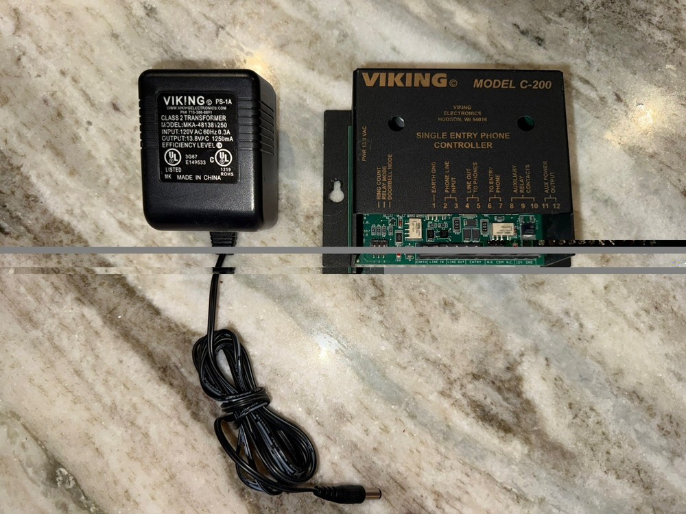 Viking Electronics C-200 Door Entry Controller (c200) w/ Power Supply