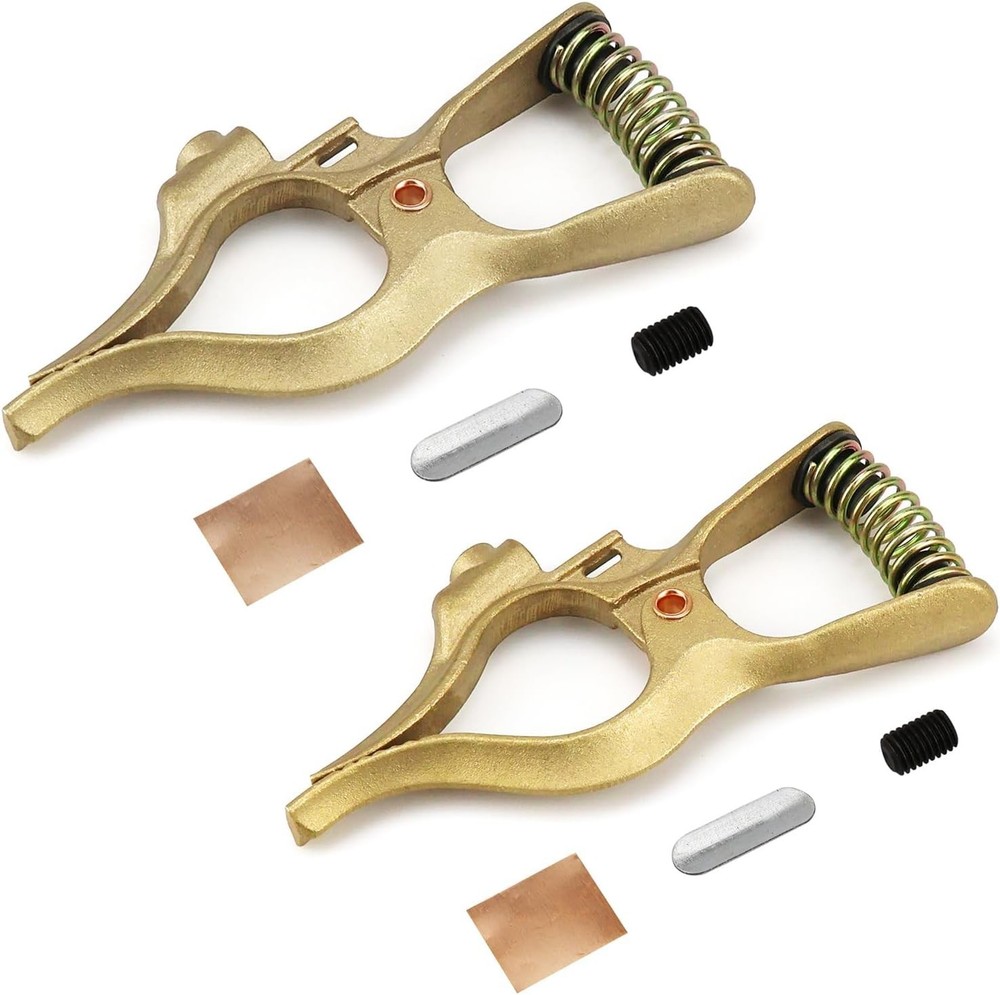 Precision Grounding Solution: 500-Amp & 300-Amp Brass Welding Clamps Kit