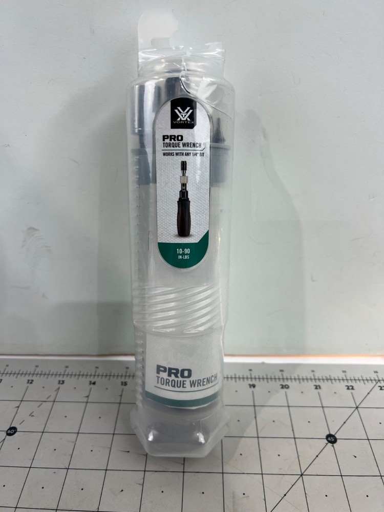 Vortex Pro Torque Wrench 1/4" Bit Set Adjustable 10-90 In-Lbs Includes Bits & So