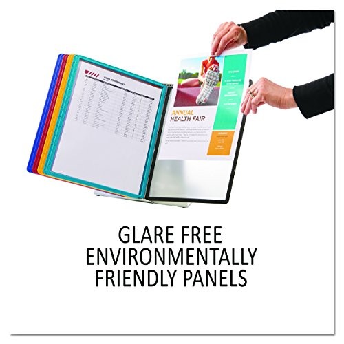 Desktop Reference System, 10 Double-Sided Panels, Letter 10-Panel Assorted