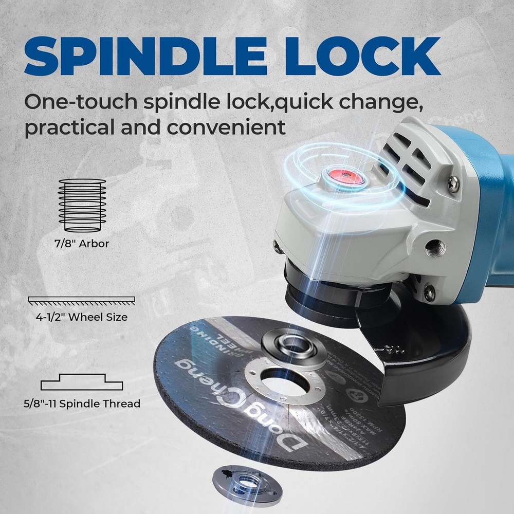 High-Speed Electric Grinder - Cutting & Grinding Wheels