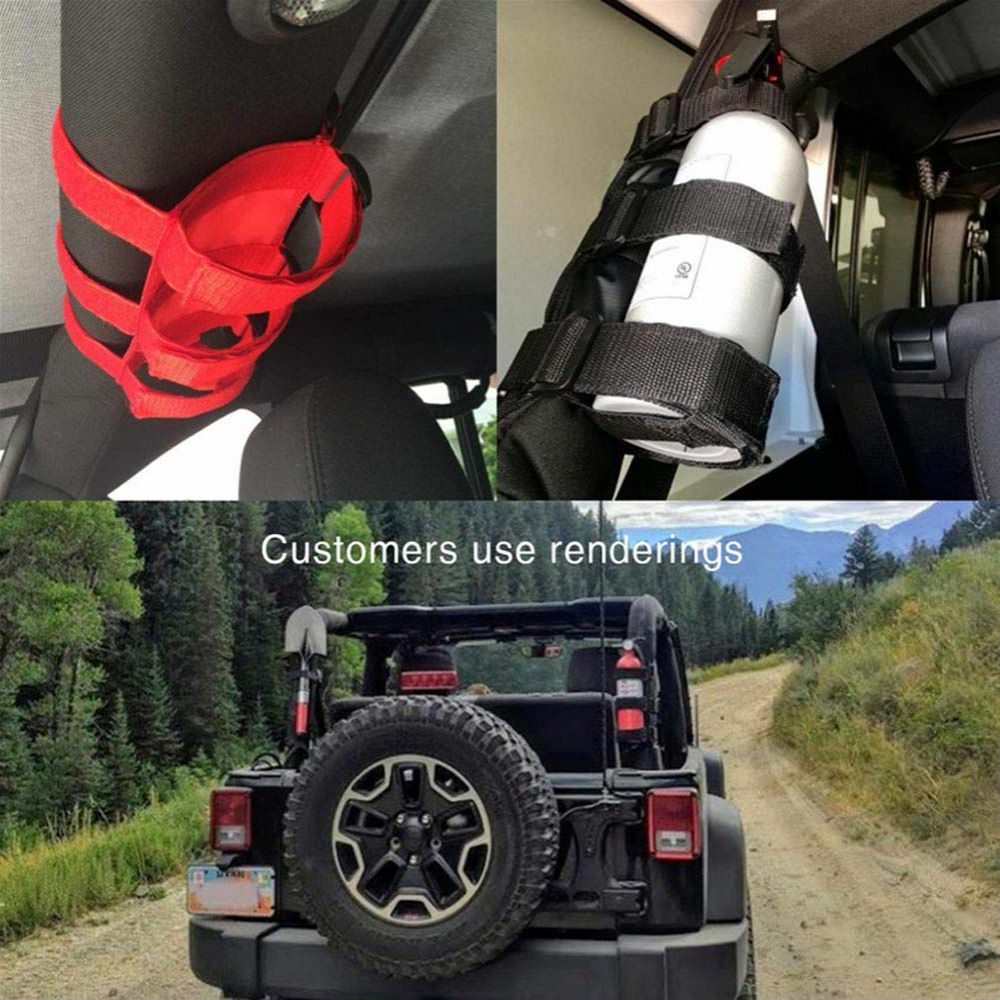1PC Adjustable Fire Extinguisher Mounting Bracket Holder For Car Jeep