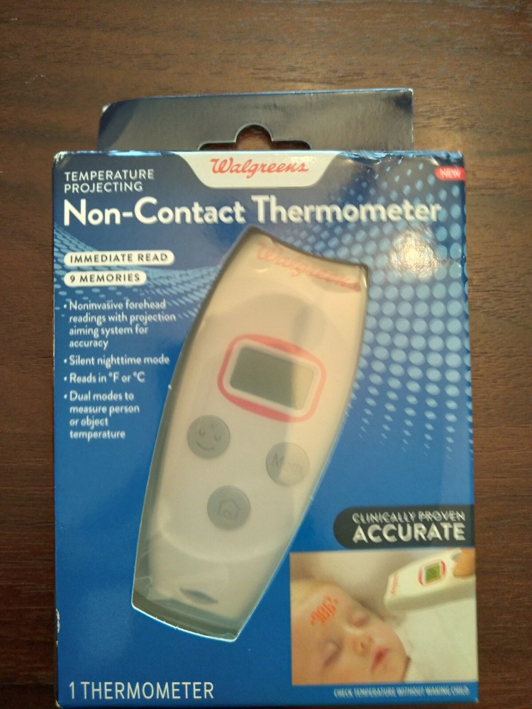Walgreens~Temperature Projecting Non-Contact Thermometer~Immediate Reading~NIB!