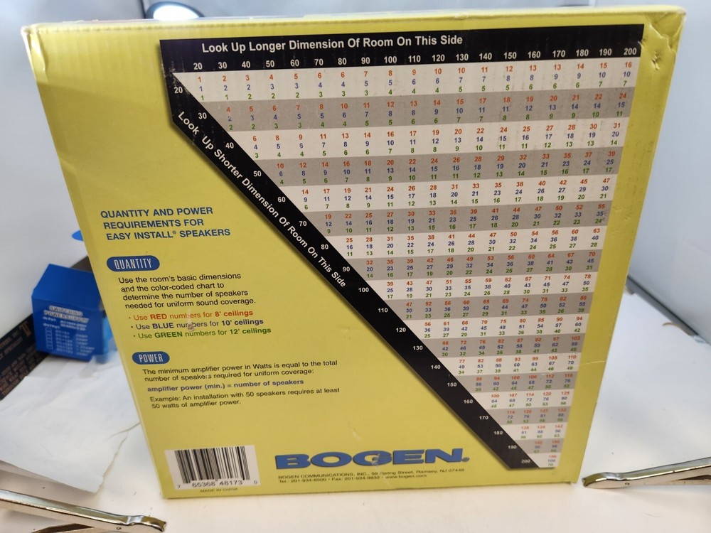 Bogen SM1EZ Bogen Easy Install Speaker w/Single Tap