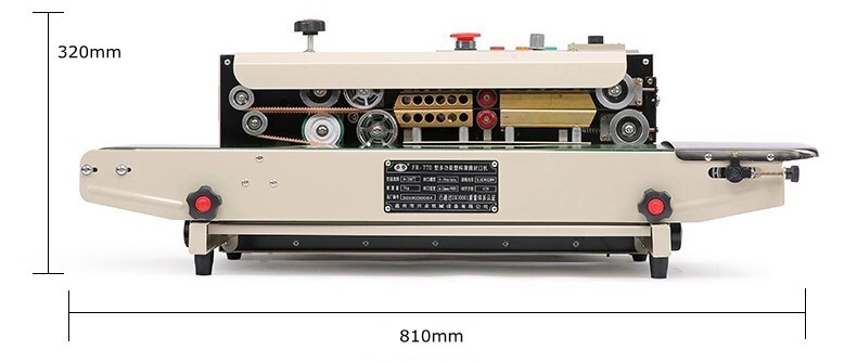 FR-770 Horizontal Continuous Band Sealing Machine Digital Display 110V