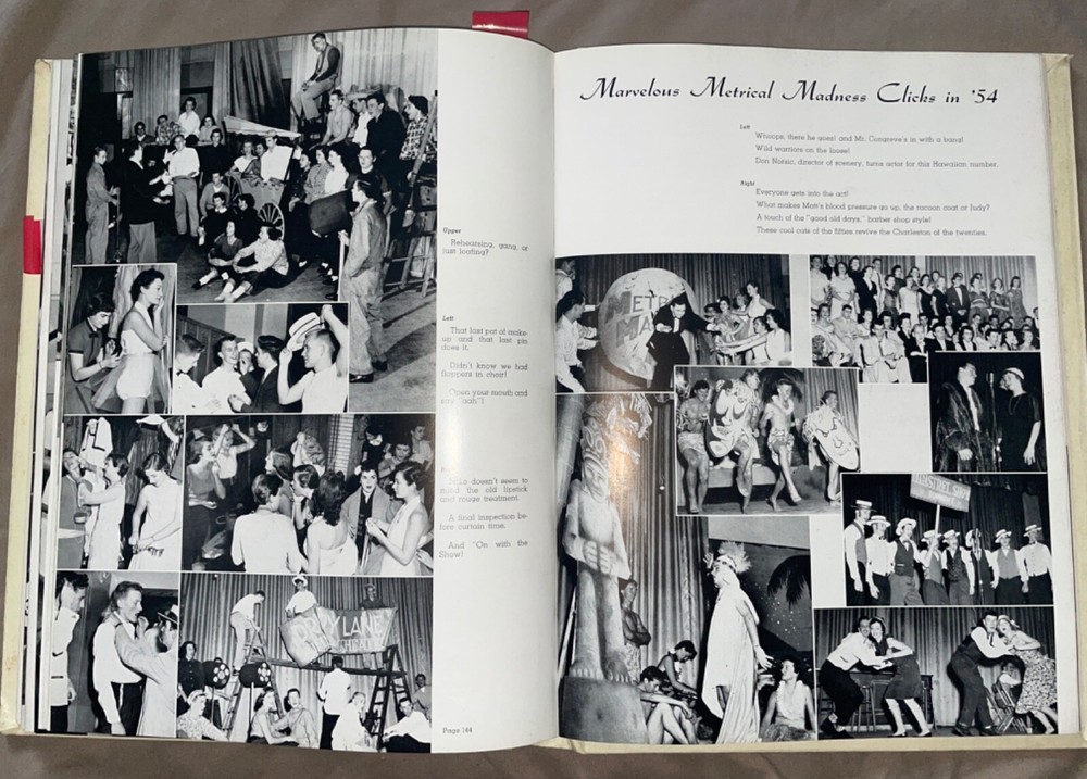 ORIGINAL 1955 Lindblom High School Yearbook: Eagle