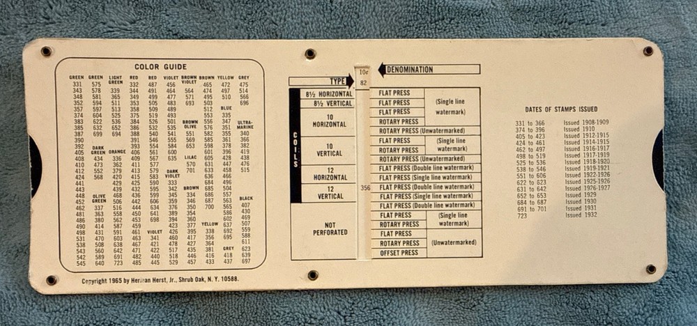 1965 “The Jiffy” U.S. Postage Stamp Identifier