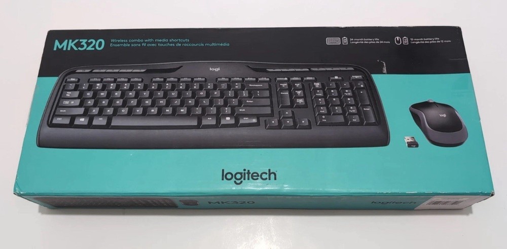 Sealed Logitech MK320 Wireless Desktop Keyboard and Mouse Combo