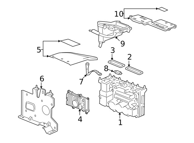 Genuine GM Engine Control Module (ECM) Bracket 25851983