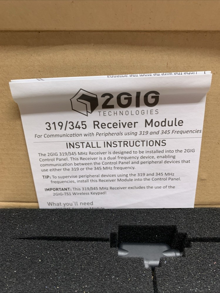 2GIG Receiver Module 319/345 MHz New