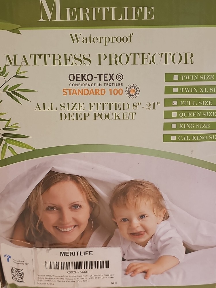 FULL Size Waterproof Bamboo Mattress Protector Bedding Breathable Deep Pockets