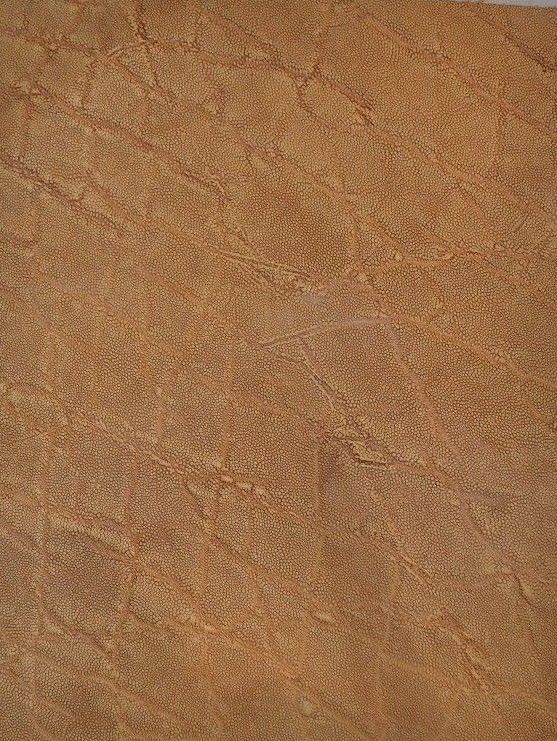 Leather Piece - 6 x 11 - Tan - Elephant Print - 1 Piece (E167)