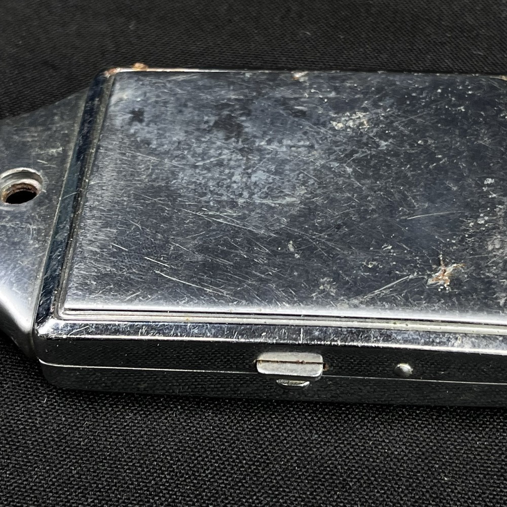 Vintage Ronson Combo Silver Cigarette Case With Lighter