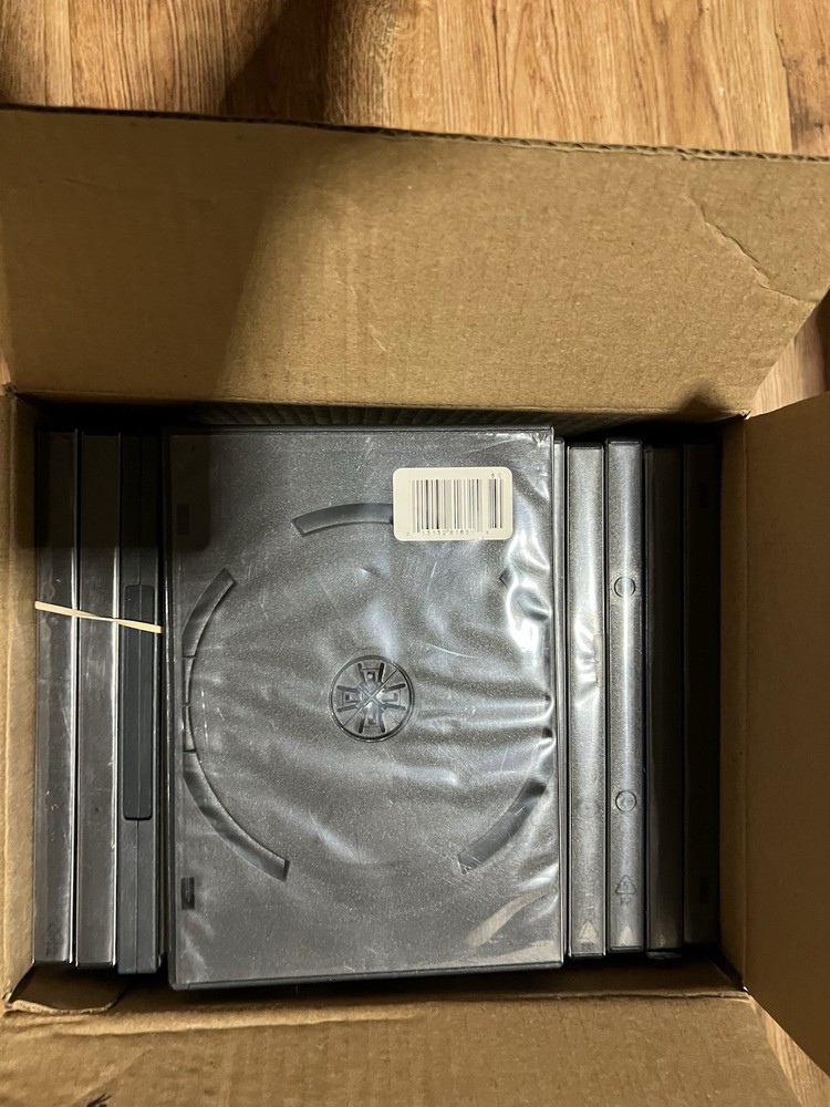 Recordings & Supplies 14mm DVD Empty Replacement Cases with Wrap...