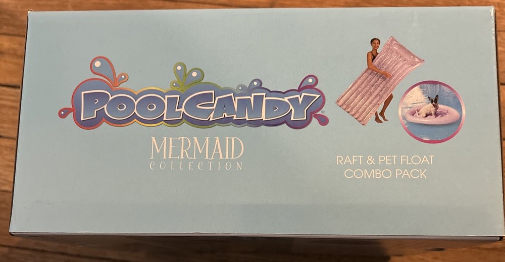 Pool Candy Raft & Pet Float Combo Mermaid Collection NIB