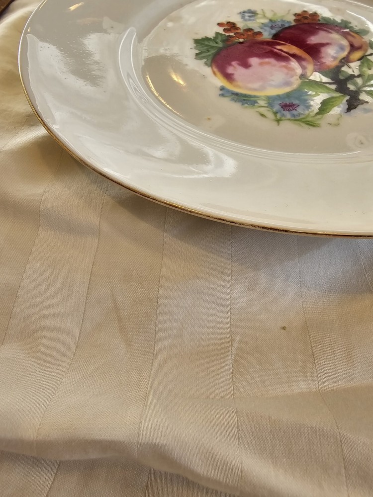 Vintage fruit themed plates and bowls