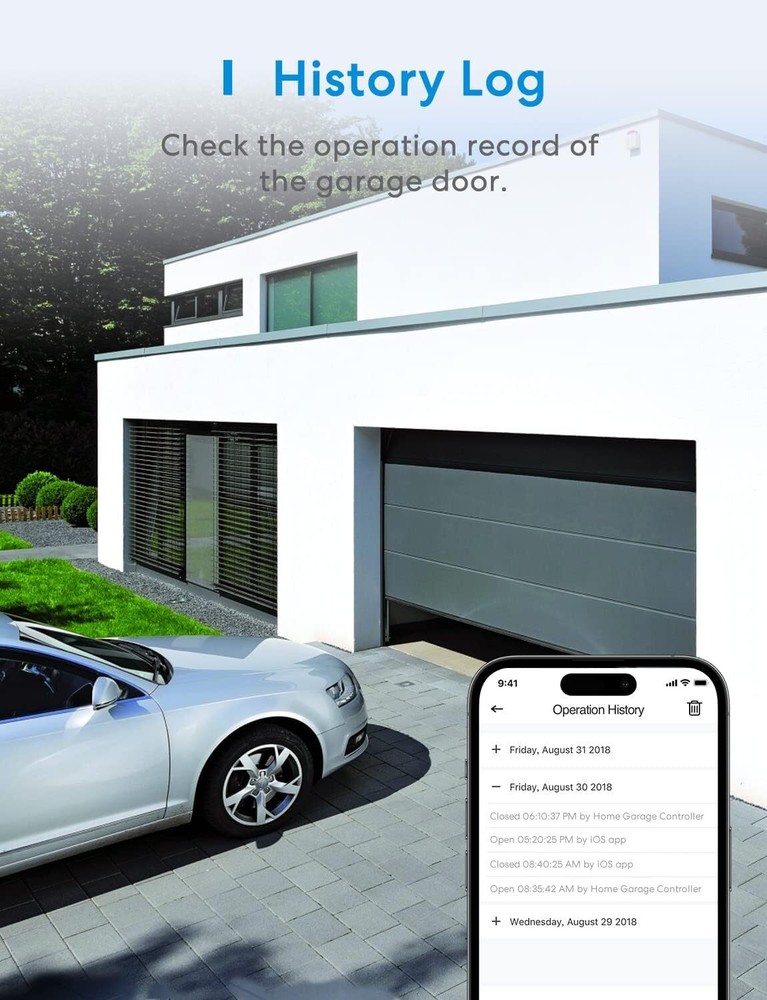 Intelligent garage door opener remote control with multiple notification modes