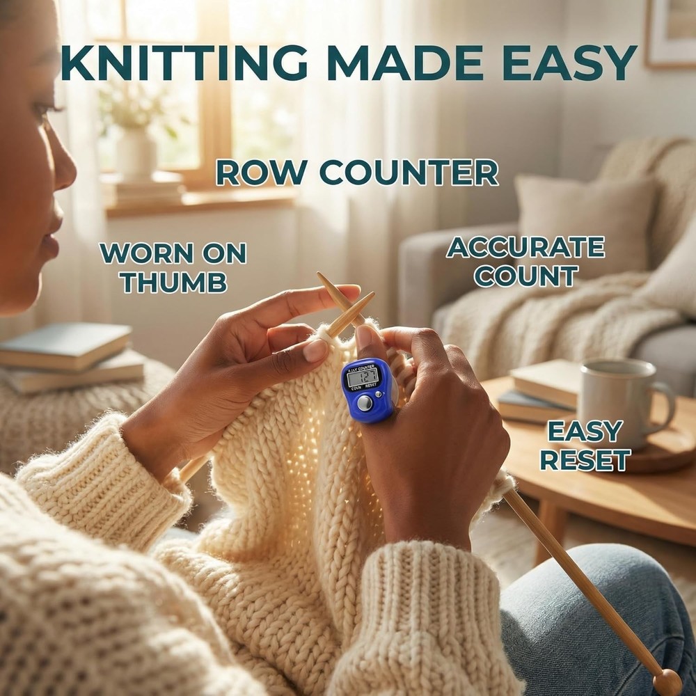 Compact 4-Pack Electronic Finger Count Clicker for Efficient Tracking & Counting