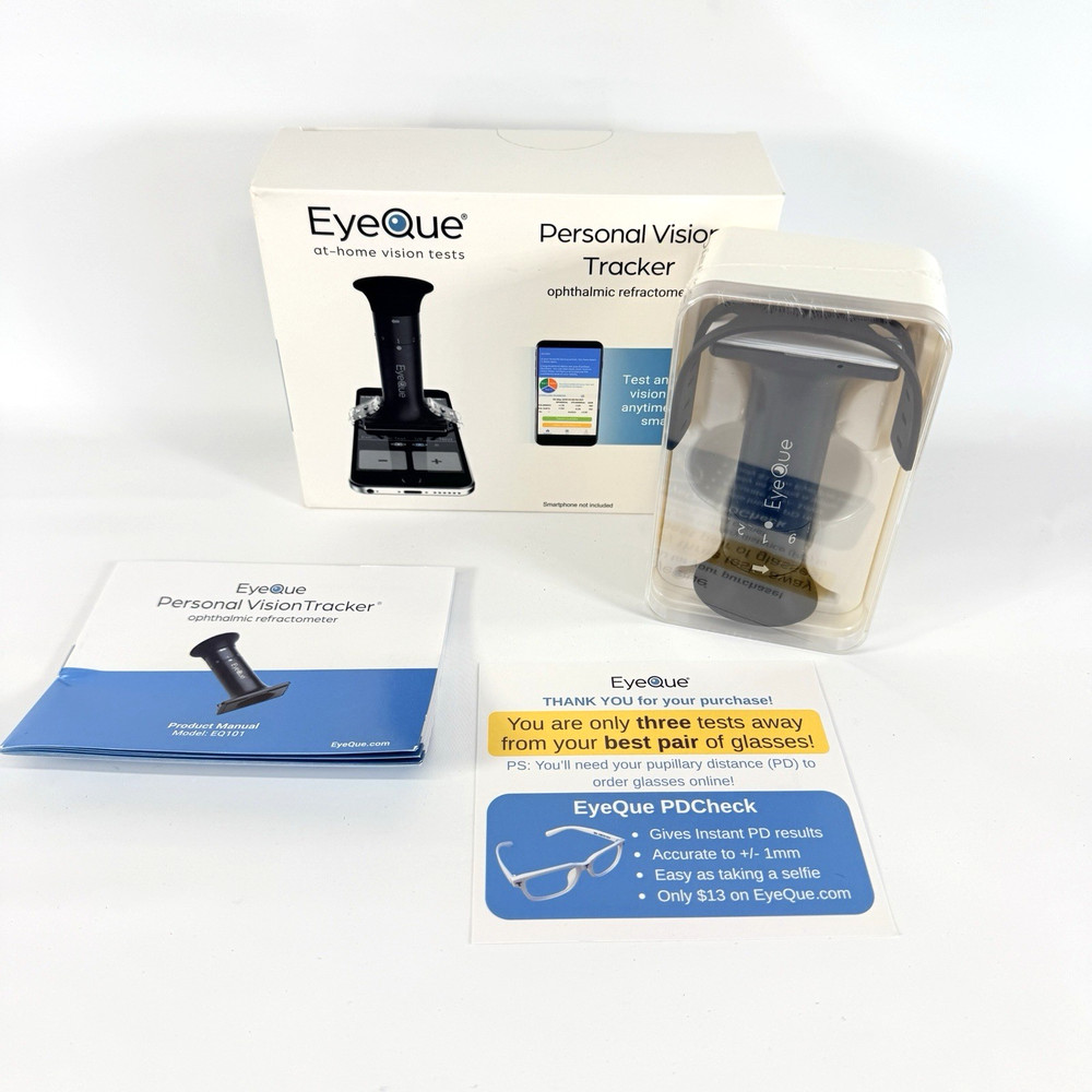 EyeQue Personal Vision Tracker Ophthalmic Refractometer Home Test Kit SEALED NEW