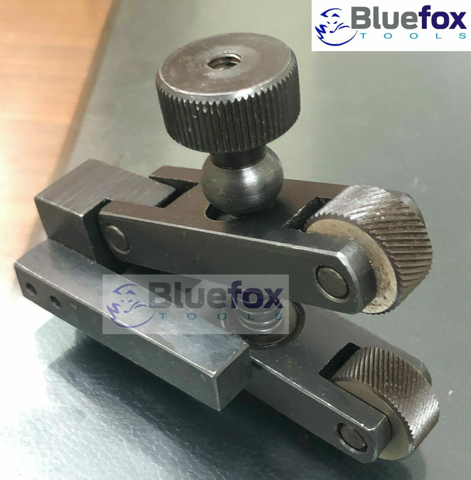Knurling Tool V Clamp Type Holder 5-20mm Capacity For Mini Lathe Bluefox