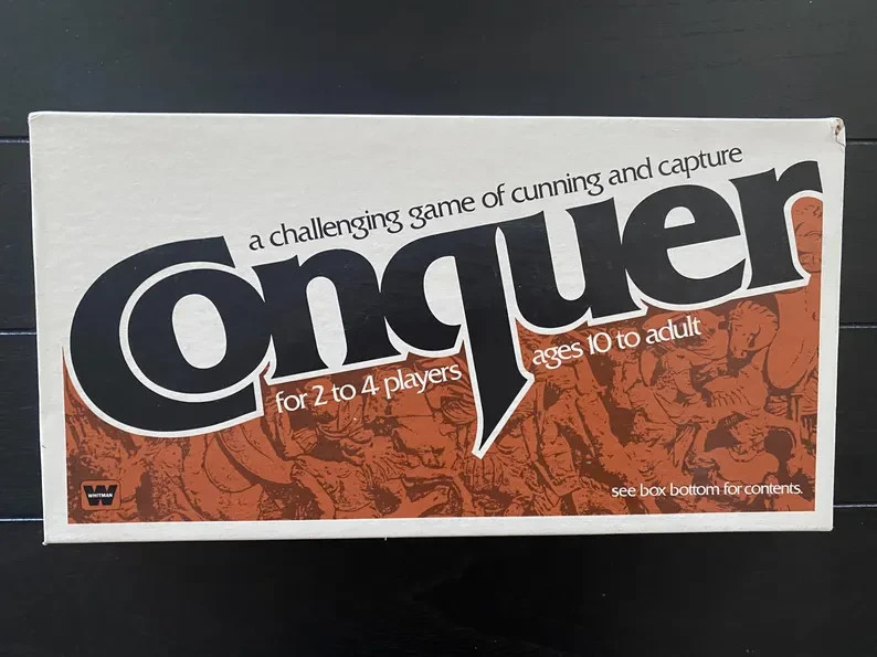 Vintage 1979 Conquer Board Game By Whitman - COMPELTE
