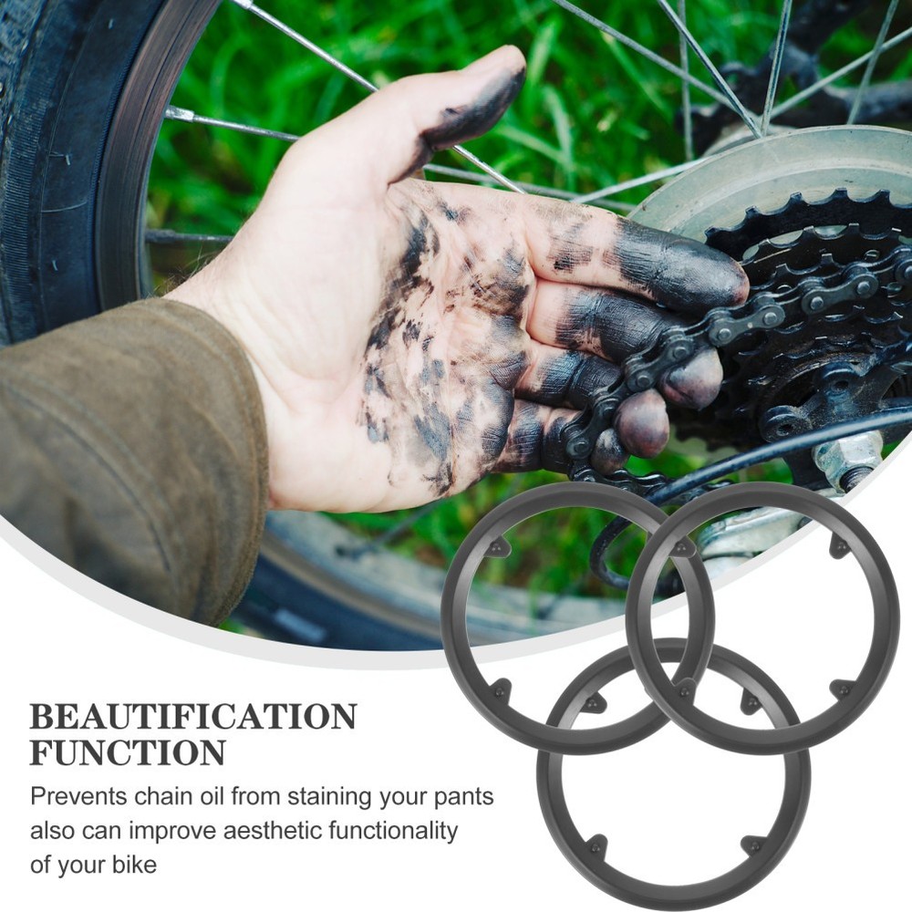 3 Pcs Chainwheel Protective Guard Mountain Bike Protector for Bicycle