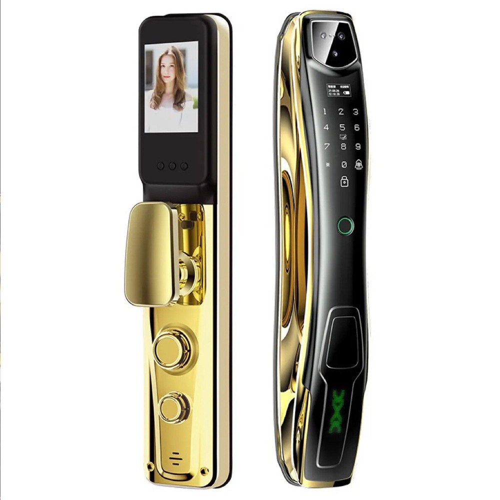 Digital Door Lock 3D Face Recognition Camera FIngerprint Keyless Safety Tool