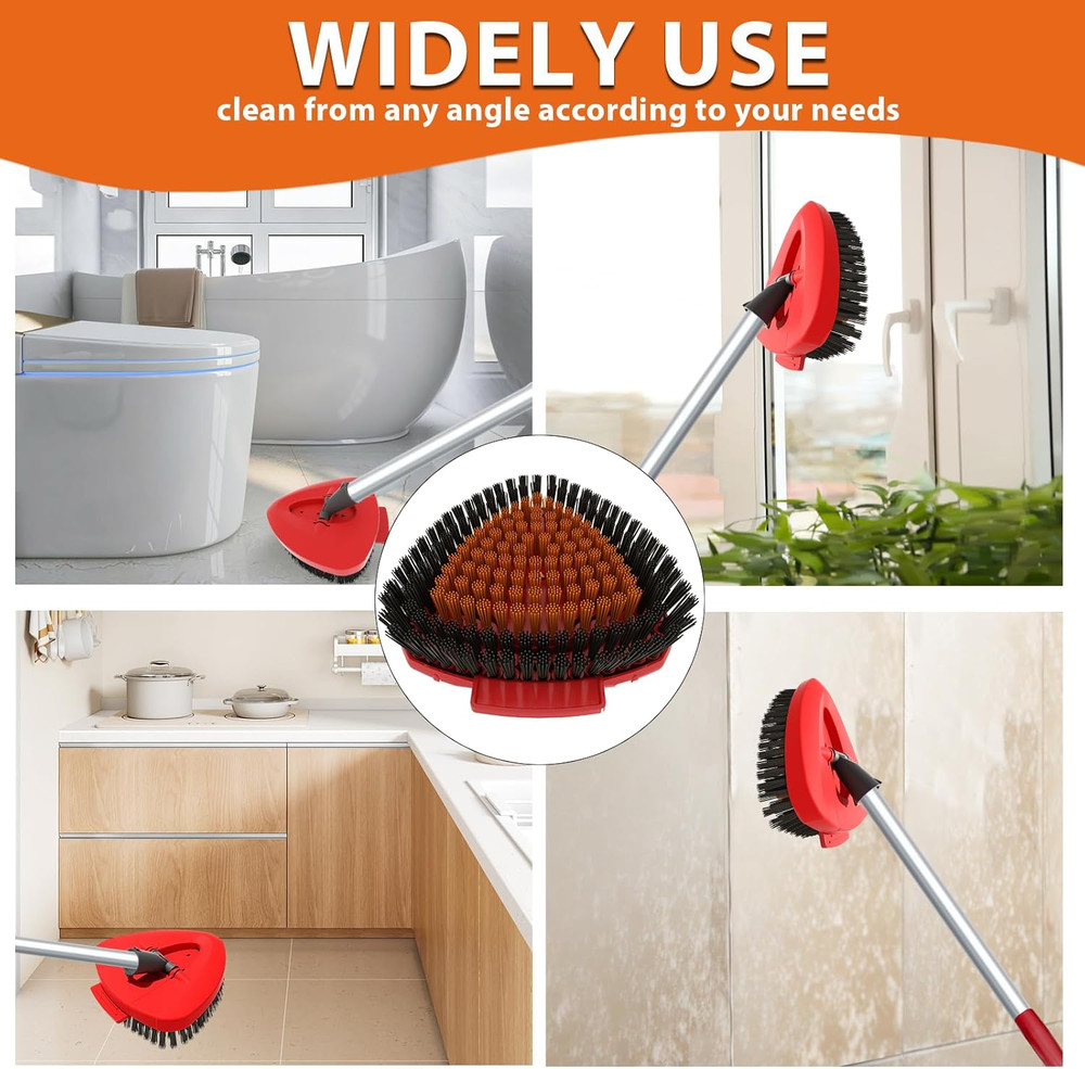 2 Pack Upgraded Spin Mop Replace Scrub Mop Brush Compatible with O Cedar Easywri