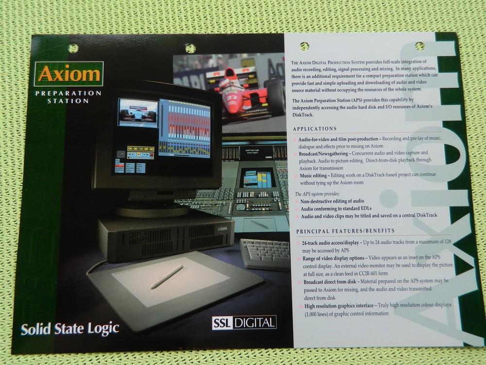 SSL Digital Axiom Preparation Station Pospect Solid State Logic